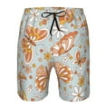 thumbnail image 4 of Disketp Men'S Swim Trunks Hawaiian Breathable Surf Beach Swimsuits Mesh Lining Beach Shorts With Pockets-Retro Floral Butterfly, 4 of 9
