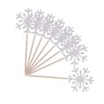 thumbnail image 4 of Paquete de 60 adornos para cupcakes de copos de nieve con purpurina para decoración de tartas de copos de nieve para Navidad, fiesta de cumpleaños, baby shower, decoración de tartas de boda (plata) Xemadio SNFLD1272, 4 of 9