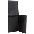 thumbnail image 2 of Jack Abrahams Mens Genuine Goat Nappa Leather Bi-Fold RFID Wallet With Flip ID Window Pocket (Black), 2 of 6