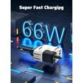 thumbnail image 4 of Chargeur de Voiture Rétractable avec Câbles Rétractables (31,5 Pouces), Chargeur de Téléphone de Voiture 4 en 1, 2 Ports USB, Compatible avec iPhone 15 14 13 12 11 Pro Max, iPad, Pixel, 4 of 4