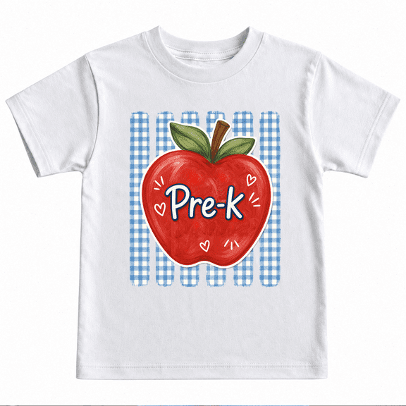 Godmerch Pre-K Apple Back to School Shirt for Kids Youth Graphic T Shirt First Day of School Tee