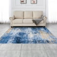 thumbnail image 5 of Abstract Design Machine Washable Super Soft Area Rug - 9' x 7' Blue Gold, 5 of 5