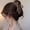 Brown, variant on Simple hair clip, large hair clip, bow hair clip for hair with large volume at the back of the head