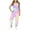 A2025-Multicolor, variant on Jumpsuits for Girl V Neck Spaghetti Strap Harem Long Overalls Casual Striped Jumpers Color Block Loose Fit Jumpsuits with Pocket