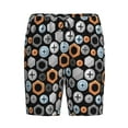 thumbnail image 4 of Wukai Colorful Screws Men’s Short Pajama Pants With Pockets Soft Sleep Pj Shorts for Men-Medium, 4 of 6