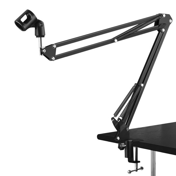 Microphone Arm, Upgraded Mic Arm Microphone Stand Boom Suspension Stand