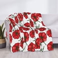 thumbnail image 3 of Yiaed Hand Drawn Tomatoes Print Blanket Throw Blanket Soft Cozy Flannel Blanket for Home Bed Sofa Couch Chair-50"x40", 3 of 6