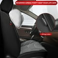 thumbnail image 2 of DIKSOAKR Car Seat Covers for Ford Fusion 2007-2020: 2 Front Seat Waterproof Leather Automotive Seat Protectors - Gray, 2 of 5