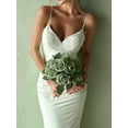 thumbnail image 3 of Flores artificiales InnoGear Elf Green Rose Foam x50 con tallos, 3 of 7