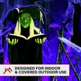 thumbnail image 5 of Haunted Hill Farm 5.5 ft Poseable Witch with Spell Book, Lights and Sound, Indoor/Covered Outdoor Halloween Decoration, HHWITCH-9FLS, 5 of 19