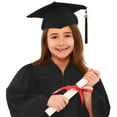 thumbnail image 2 of MIASHUI Preschool Kindergarten Graduation Gown Cap Set with Tassel and Graduation Sash,Black,8-10 Years, 2 of 9