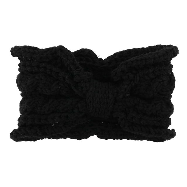 Ofertas Únicas 1 Pc Diadema de Moda Patrón de Lazo de Borde Ancho Negro