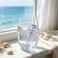thumbnail image 2 of Artisanal Blue Ringed Octopus Glassware, 3D Ocean Octopus Drinking Glass _ B, 2 of 7