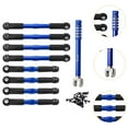 thumbnail image 3 of 8 piezas de varillas de empuje de puntera RC, actualización de repuesto, accesorios de pieza, varilla de tracción compatible, enlace de dirección para Azul, 3 of 6