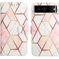 thumbnail image 2 of Case for Google Pixel 7,Google Pixel 7 Wallet Case Cute with Kickstand Magnetic and Card Holder Leather Flip Protective Case for Women Compatible with Google Pixel 7 Marble White, 2 of 10