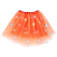 thumbnail image 4 of XIAOCHA Womens LED Light Up Tulle Tutu Skirt Elastic Waist Flashing Festive Party Skirts, 4 of 4