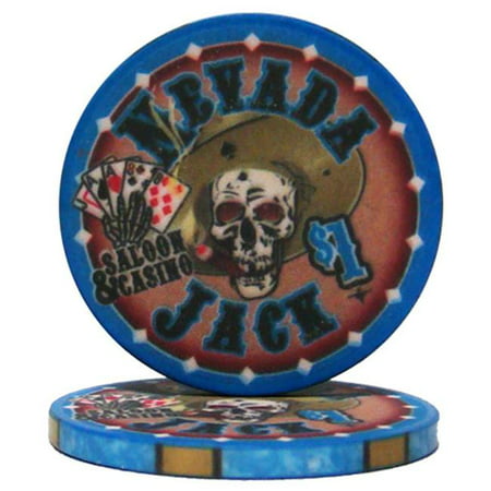 Brybelly CPNJ-Dollar 1 1 Dollar Nevada Jack 10 g Ceramic Poker