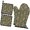 Vintage Flower Green, variant on Vintage Flower Green Oven Mitts and Pot Holders Set, Set Of 4 with 2 Oven Mitts & 2 Pot Holders, Heat Non-Slip and Heat Protective, with Hanging Loops for Cooking Baking and Grilling
