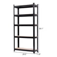 thumbnail image 4 of IVV Heavy Duty Garage Shelving - 5 Tier Adjustable Utility Steel Storage Rack w/ MDF Shelf for Warehouse Pantry Basement Organizer, 29.5"L x 11.8"W x 59.1"H, Black, 4 of 8