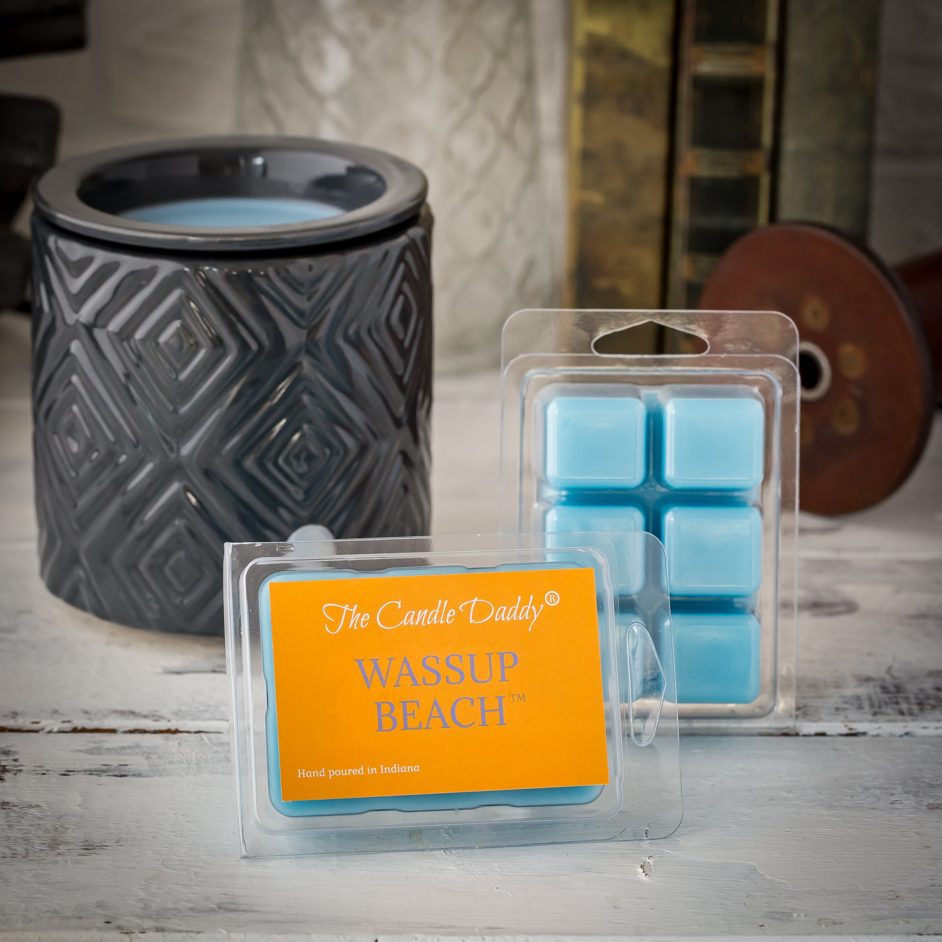 5 Pack - Wassup Beach - Beach Scented Wax Melt Cubes - 2 Oz x 5 Packs = 10 Ounces
