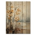 thumbnail image 3 of Designart "White And Grey Brich Woods composition III" Cottage Print on Natural Pine Wood, 3 of 5