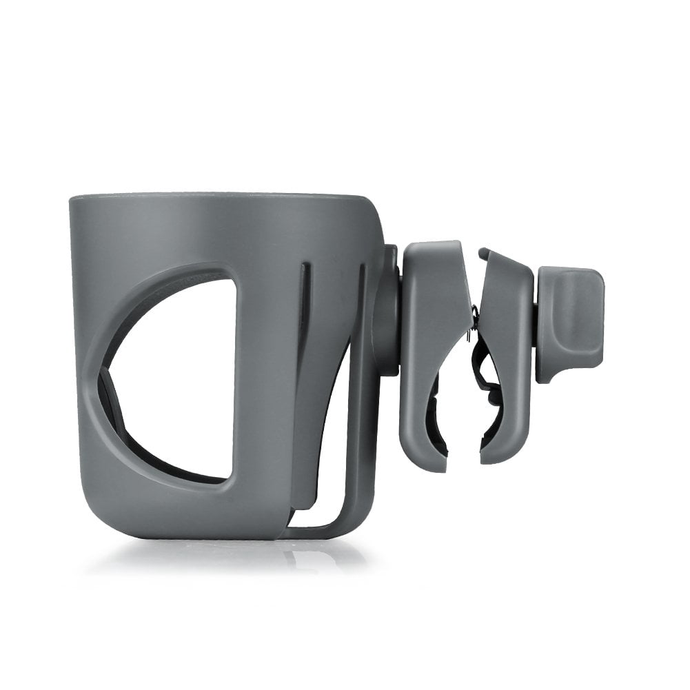 Universal Cup Holder, Stroller Cup Holder, 360° Rotatable Large Caliber Designed Bottle Holder for Stroller, Bike, Wheelchair, Walker, Scooter, Black