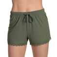 thumbnail image 4 of Just Love Womens Solid Poly Spandex Pajama Short Sets (Olive, 2X), 4 of 4