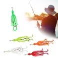 thumbnail image 2 of Artificial Baits Trolling Baits Fishing Tackle Squid Skrit Lure Soft Lures with Double Barbed Hook 15cm 10g, 2 of 16