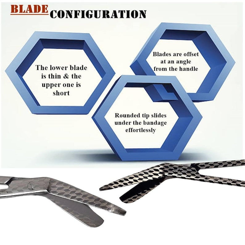 Corporate Gift Bulk Set of 6 Pcs Laser Engraved 5.5" Bandage Scissors, Spread Christmas Cheers with Vet Tech Nurse Admin Office Team