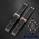 thumbnail image 4 of Pulsera con remaches de oro rosa de 22 mm para correa de aviación Hamilton Khaki H77696793 H7736733 Accesorios de correa de reloj de cuero de fibra de carbono, 4 of 5