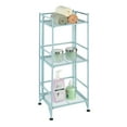 Convenience Concepts Xtra - Ripiani angolari pieghevoli in metallo, 5 ripiani, organizer per armadio, per ufficio, lavanderia, camera da letto, garage, cucina, bagno, blu cobalto