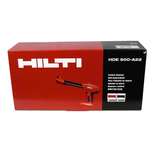 Hilti HDE 500-A22 Cordless Adhesive Mortar Dispenser