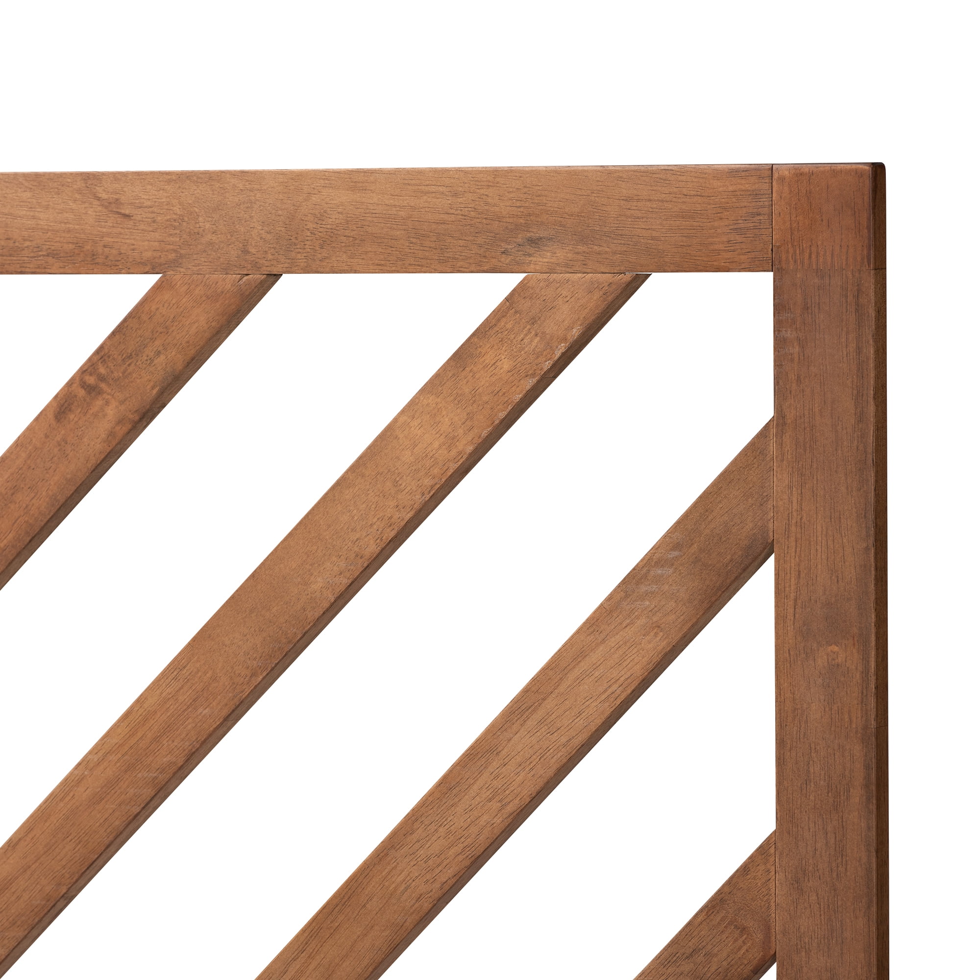Baxton Studio Belisma Modern and Contemporary Ash Walnut Finished Wood Queen Size Headboard