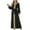 Black, variant on YHAJDS Women's Casual Dress,Long Sleeve Long Dress for Women Solid Color Round Neck Ankle Length Dress Elegant Casual Dress with Sleeves Comfortable Fall Dresses for Women