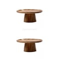 thumbnail image 1 of 2Pcs Wooden Pedestal High Tray Cake Stand Holder Cake Display BLESIY Soporte de pedestal para pasteles, 1 of 8