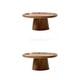 thumbnail image 1 of 2x Wooden Pedestal High Cake Stand cake Display Macarena Soporte de pedestal para pasteles, 1 of 8