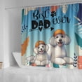 thumbnail image 4 of Best Poodle Dad Ever Happy Father's Day Shower Curtain Poodles Dog Lover Gifts Idea Waterproof Bathroom Bathtub Curtain - 02006, 4 of 5