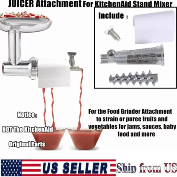 STARLIGHT- Aluminum Tomato Juicer Attachment Vegetable & Fruit For Kitchenaid Grinder Mixer