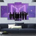 thumbnail image 2 of 5 Cuadros Decorativos BTS Siluetas Logo De Fondo Artistico Canvas Listo Para Colgar Jungle Art Impresion Tela Arte, 2 of 8