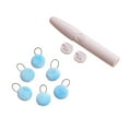 thumbnail image 2 of Pin-Free Quilt Fixing Clip, 8Pcs Duvet Clips and Threading Tool, Soft Duvet Snaps to Hold Comforter Inside, Invisible Quilt Fixing Clips Duvet Pins for Quilts Blanket Sheet (Blue), 2 of 9