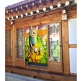 thumbnail image 3 of Cortina de puerta de Adventure Time para puerta, cortina opaca con estampado de patrón, cortina divisoria de ambientes, tapiz para decoración del hogar, 34" de ancho x 56" de largo, 3 of 7
