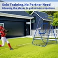 thumbnail image 5 of 7x4 FT Volleyball Rebounder Net，Ultimate Training Equipment for Volleyball & Lacrosse，Enhanced Bouncing System for Volleying, Bumping, Spiking Drills，Multiple Adjustable Rebound Angles（Blue）, 5 of 11