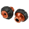 thumbnail image 4 of Unique Bargains 1 Pair Fork Front Motorcycle Sliders Frame Wheel Crash Protector Universal CNC Aluminum Alloy Orange, 4 of 6