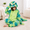 Green-Medium, variant on Green Small Triceratops Dragon Onesie Costume Hooded Zipper Pajamas
