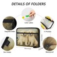 thumbnail image 3 of Organ Folder 14.2 x 0.8 x 10.6 Inches 13 Separate Pockets A4 Size Documents Folder A Sort Storage File Manager For The Home Office Two White Dogs, 3 of 7