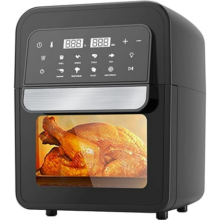 Iconites 6.8 Quart Air Fryer 8 in 1 Airfryer Oven on Sale AF536T 6.8 qt Black 1400W