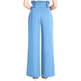 thumbnail image 5 of Liher Pants for Women Lounge Wide Leg Pant Summer Loose Straight Leg Trousers Blue Palazzo Pants Clothes Size XXL, 5 of 6
