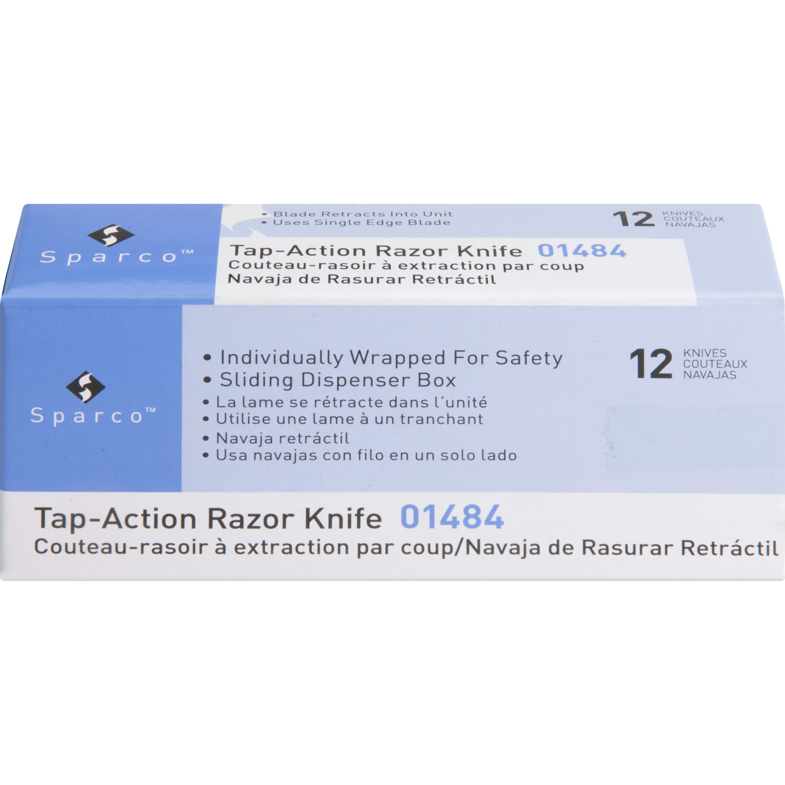 Sparco, SPR01484, Tap Action Razor Knife, 12 / Box