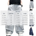 thumbnail image 3 of Atogsazn Boys Baggy Wide Leg Cargo Pants Childrens Casual Loose Fit Sweatpants Quick Dry Lightweight Trouser with Pocket Gray 4-5 Years Fashion, 3 of 9