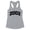 Heather Grey, variant on 2002 College Style Tank Top Fitted Racerback Women's Large White